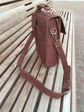 Satchel / Leather Messenger Bag - Reddish Brown